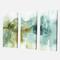 Designart - Abstract Watercolor Green House - Modern Canvas Art